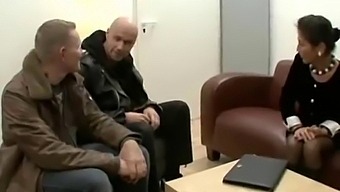 Grey-Haired German Cougar Handles Dual Stimulation