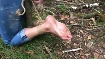 Foot Fetish Babe Gets Tortured Outdoors In Amateur Video