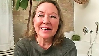 Hot German Grandma Gives A Handsjob And Blowjob To Her Submissive