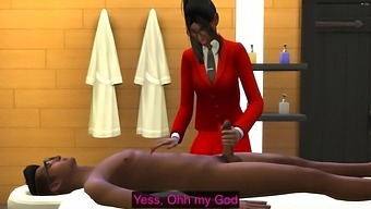 Teen Boy Gets His First Indian Massage After Work - Ebony Delight