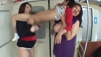 Beautiful Asian Bbws Take Turns Fucking In Public