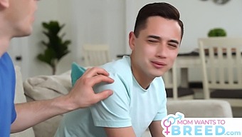 Momwantstobreed'S Hardcore Threesome With A Young Stud And Incredible Sperm