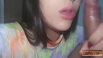 A Dark-Haired Brazilian Beauty Receives A Mouthful Of Jizz