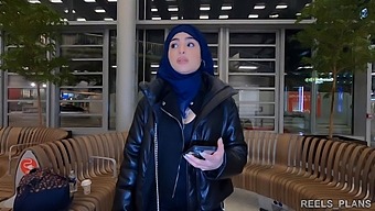 Nadja, The Veiled Iranian, Experiences Rough Anal Sex In The Toilet And Corridor As Payment For A Flight