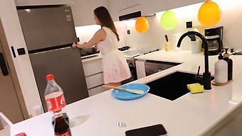 I Had A Sexual Experience With My Friend’s Mother In The Kitchen After His Birthday Party.